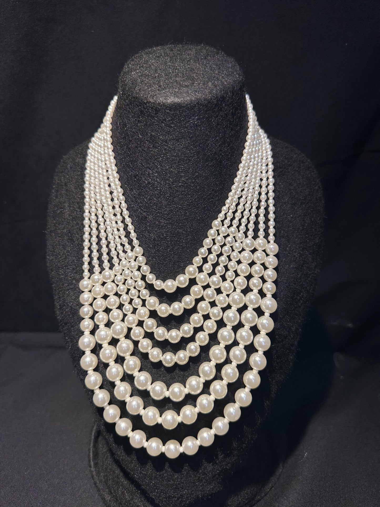 Elegant Multi-Strand Pearl Necklace