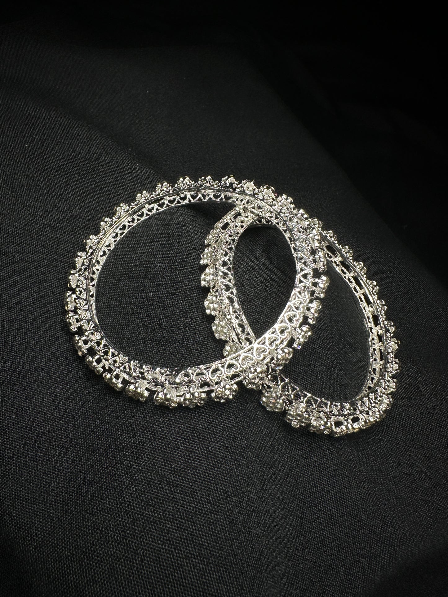 Elegant Silver-Plated Bangles