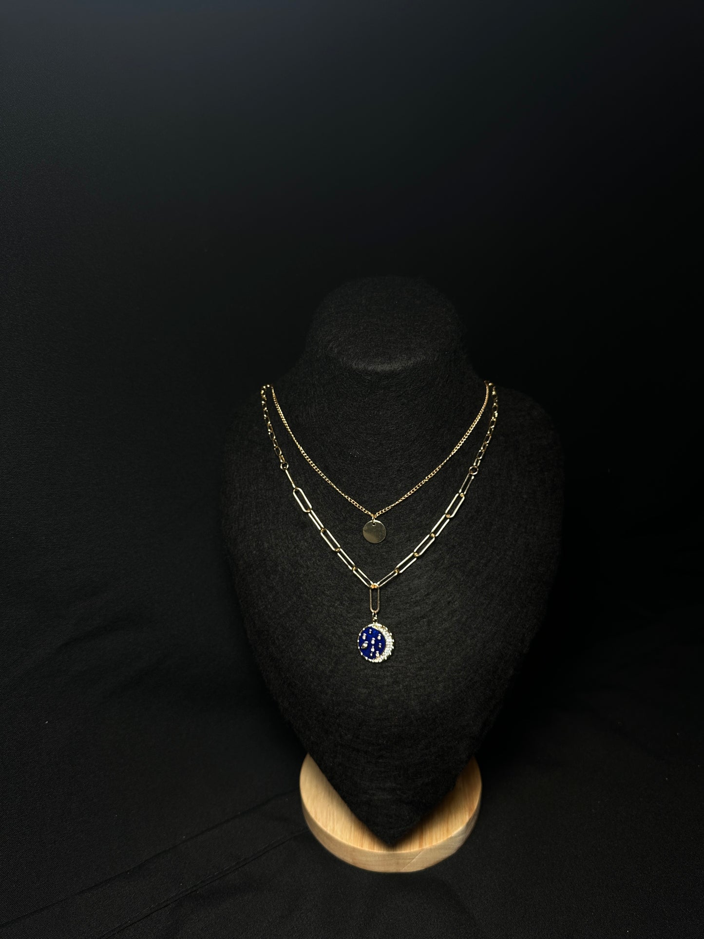 "Luna Midnight Charm Necklace"