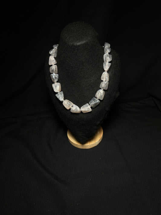 Raw Crystal Chunk Necklace